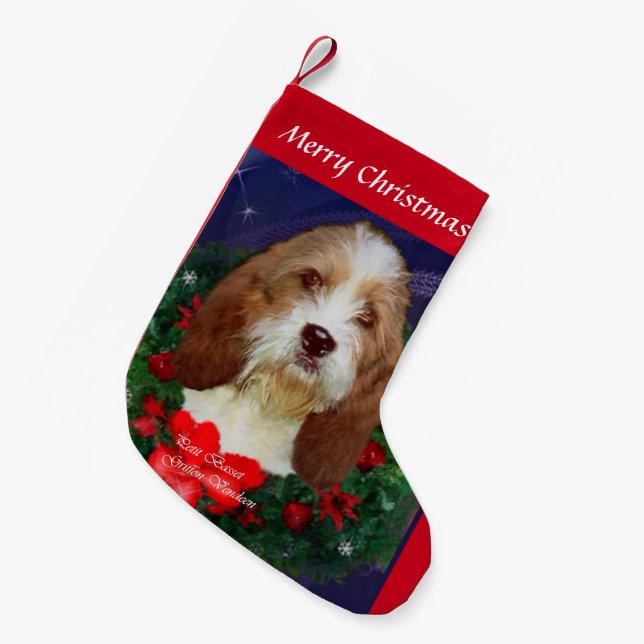 Petite Chaussette De Noël Petit Basset Griffon Vendeen Noël (Devant (Accrochage))