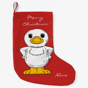 Petite Chaussette De Noël Petit canard blanc debout Thunder_Cove