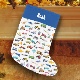 Petite Chaussette De Noël Petit Garçon Things That Move Vehicle Cars Kid