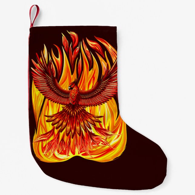 Petite Chaussette De Noël Phoenix mythologique immortelle Créature (Devant)