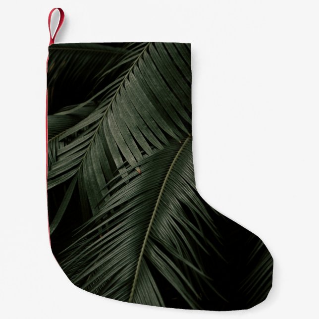 PETITE CHAUSSETTE DE NOËL PHOTO DE COCOTIER VERT (Devant)