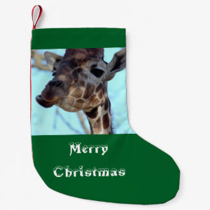 Petite Chaussette De Noël Photo de girafe de Joyeux Noël