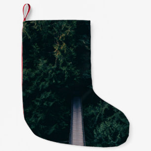 PETITE CHAUSSETTE DE NOËL PHOTOGRAPHIE AÉRIENNE DU PONT DE HANGING PRÈS DES
