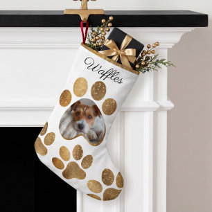 Petite Chaussette De Noël Photographie de Noël de l'animal de compagnie Souv
