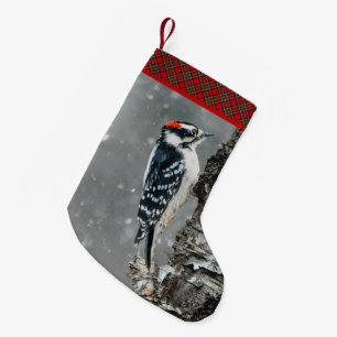 Petite Chaussette De Noël Pic Downy en neige - Photo originale