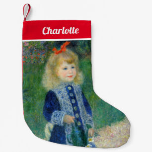 Petite Chaussette De Noël Pierre-Auguste Renoir - Une fille avec une canne d