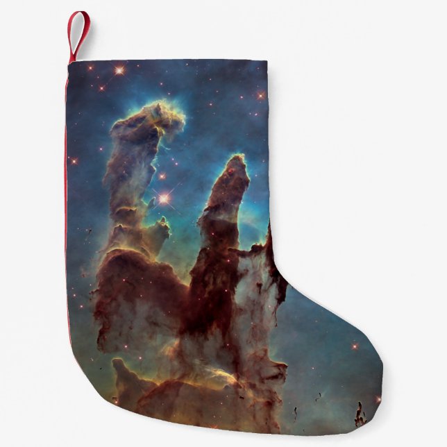 Petite Chaussette De Noël Piliers de création, Aigle Nebula Hubble Space (Devant)