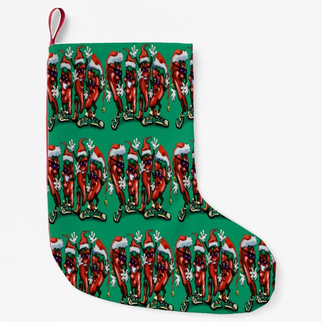 Petite Chaussette De Noël Pipe de Noël Peppers (Devant)