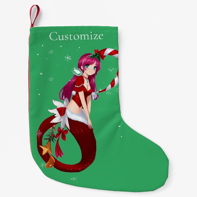 Petite Chaussette De Noël Pixie de Noël Mermaid Thunder_Cove (Devant)