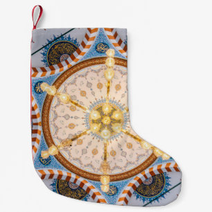 Petite Chaussette De Noël Plafond jaune, bleu et jaune