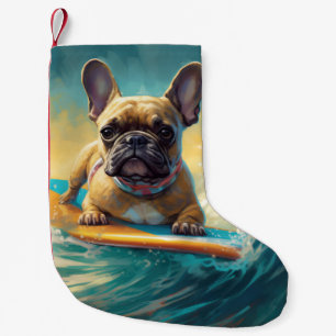Petite Chaussette De Noël Plage de Bulldog