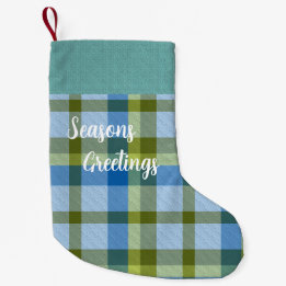 Petite Chaussette De Noël Plaid With Pattern 