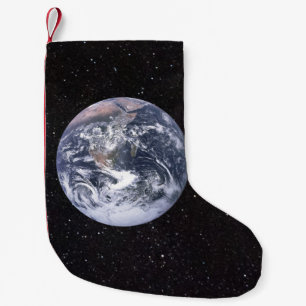 Petite Chaussette De Noël Planète Terre étoile Ciel