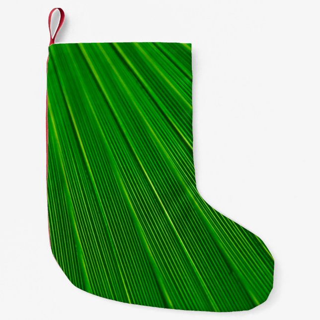 Petite Chaussette De Noël Plante feuille arrière - plan vert (Devant)