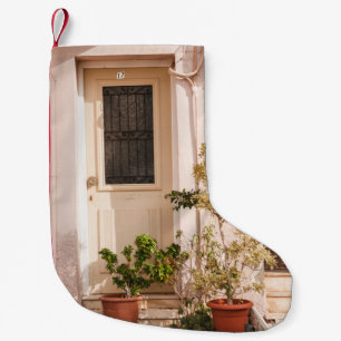 PETITE CHAUSSETTE DE NOËL PLANTES FEUILLES VERTES
