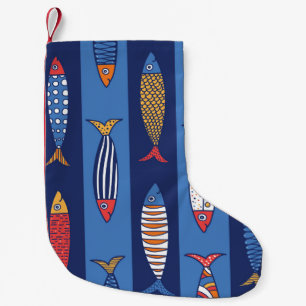 Petite Chaussette De Noël Playtime aquatique : Imaginaire de poisson pour en