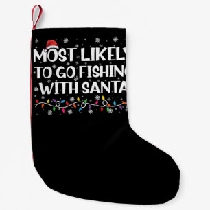 Petite Chaussette De Noël Plus susceptible d'aller à la pêche avec le Père N