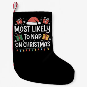 Petite Chaussette De Noël Plus susceptible de faire la sieste à Noël tenue d