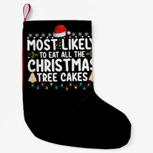 Petite Chaussette De Noël Plus Susceptible De Manger Tous Les Gâteaux De L'a