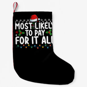 Petite Chaussette De Noël Plus Susceptible De Payer Tout Noël En Famille