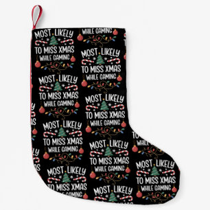 Petite Chaussette De Noël Plus susceptible de rater Noël en jouant à des jeu