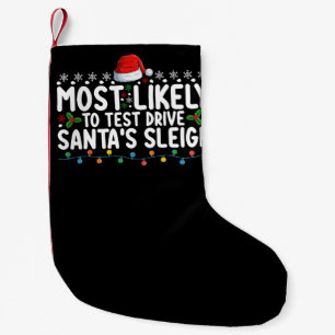 Petite Chaussette De Noël Plus susceptible de tester le traîneau de Noël du