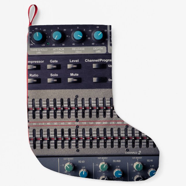 Petite Chaussette De Noël Plusieurs boutons Sound Mixer Studio (Devant)