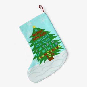 Petite Chaussette De Noël Poème fumiste drôle de Noël de Bah