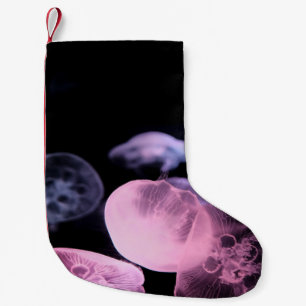 PETITE CHAUSSETTE DE NOËL POISSON BLANC DANS L'EAU AVEC ARRIÈRE - PLAN NOIR