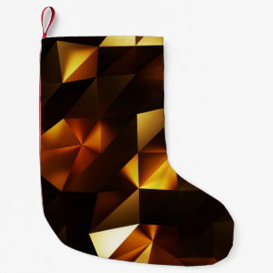 Petite Chaussette De Noël Polygone or : rendu Abstrait 3D