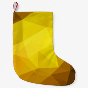 Petite Chaussette De Noël Polygone orange foncé. Un tout nouveau illu couleu