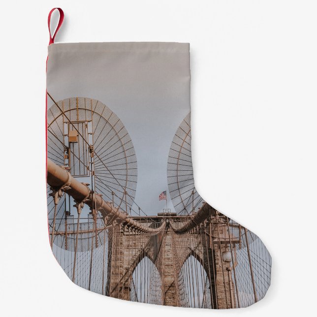 PETITE CHAUSSETTE DE NOËL PONT BROOKLYN NEW YORK (Devant)