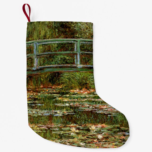 Petite Chaussette De Noël Pont français de Monet Giverney (Devant)