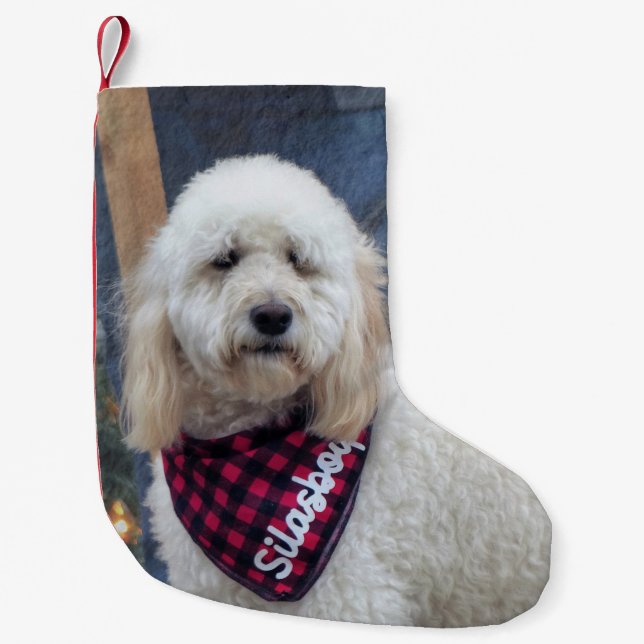 Petite Chaussette De Noël Poodle (Devant)