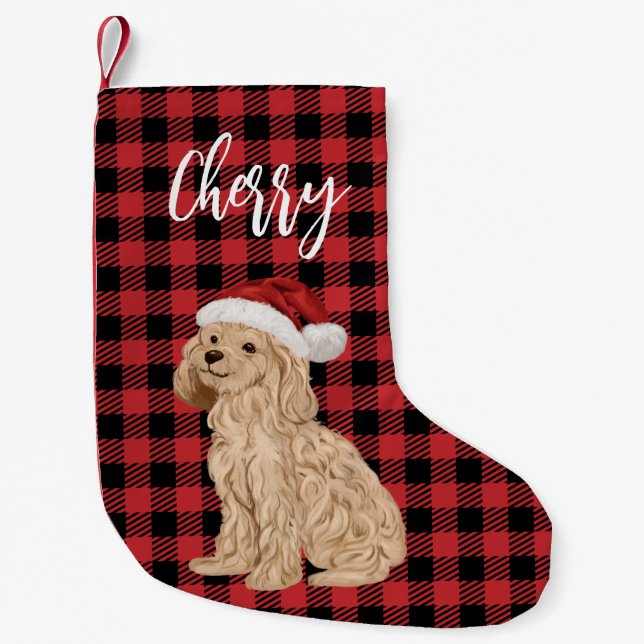 Petite Chaussette De Noël Poodle Noël Stocking (Devant)