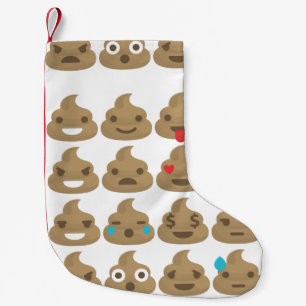 Petite Chaussette De Noël poop emojis xmas stockage de noël
