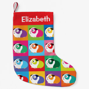 Petite Chaussette De Noël Pop Art Guinea Pigs