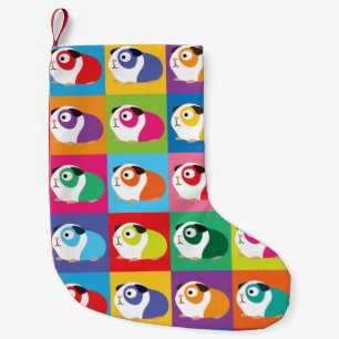 Petite Chaussette De Noël Pop Art Guinea Pigs