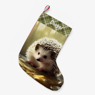 Petite Chaussette De Noël Portrait personnalisé de la faune de hérisson de b