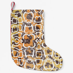 Petite Chaussette De Noël Poster de animal, arrière - plan de texture léopar