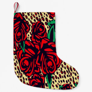Petite Chaussette De Noël Poster de animal Red Rose