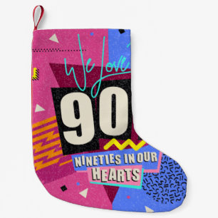 Petite Chaussette De Noël Poster des années 90 et 80. Nous Aimons Les Années
