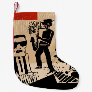 Petite Chaussette De Noël Poster du groupe de jazz vintage : Design Cool