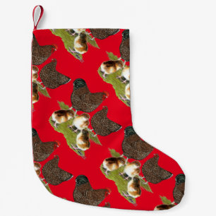 Petite Chaussette De Noël Poule de la famille Jubilée d'Orpington