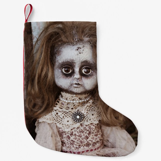 Petite Chaussette De Noël Poupée gothique déplaisante Goth victorien de (Devant)