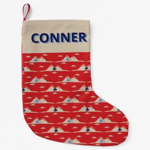 Petite Chaussette De Noël Pour motoneigistes Motif de motoneige personnalis