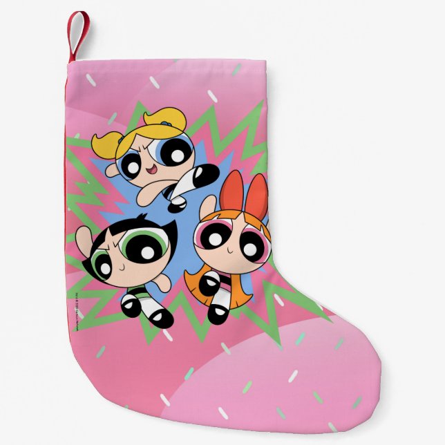 Petite Chaussette De Noël Powerpuff Girls Powfactor (Devant)