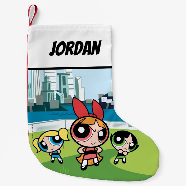 Petite Chaussette De Noël Powerpuff Girls Super Fierce (Devant)