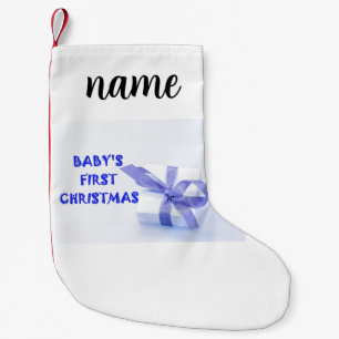 Petite Chaussette De Noël premier bleu de Noël pour bébé