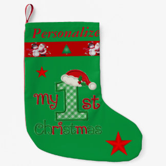Petite Chaussette De Noël Premier Noël du bébé - nom customisé -